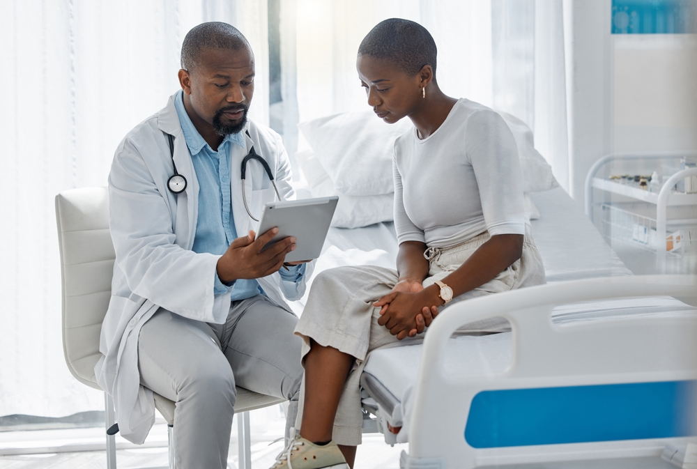 Doctor discussing with patient